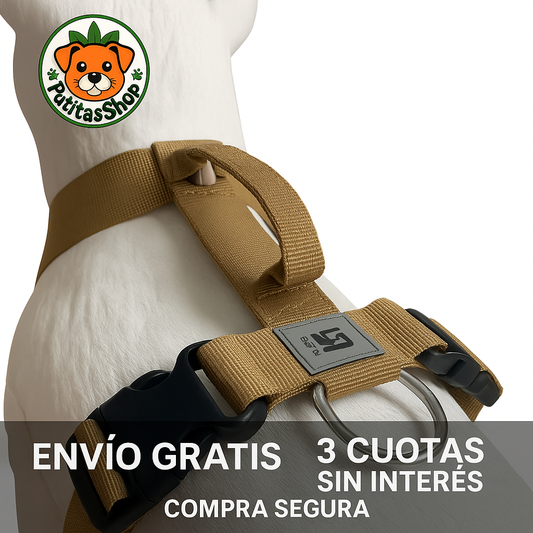 Arnés Pretal H Táctico Reforzado Anti Tirones Seguridad K9