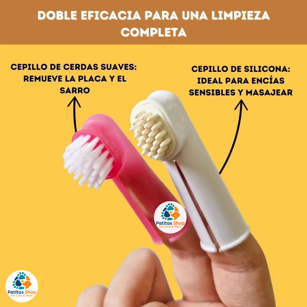 Combo Pasta Dental + Spray Bucal + Cepillo Doble Para Perros-Pollo